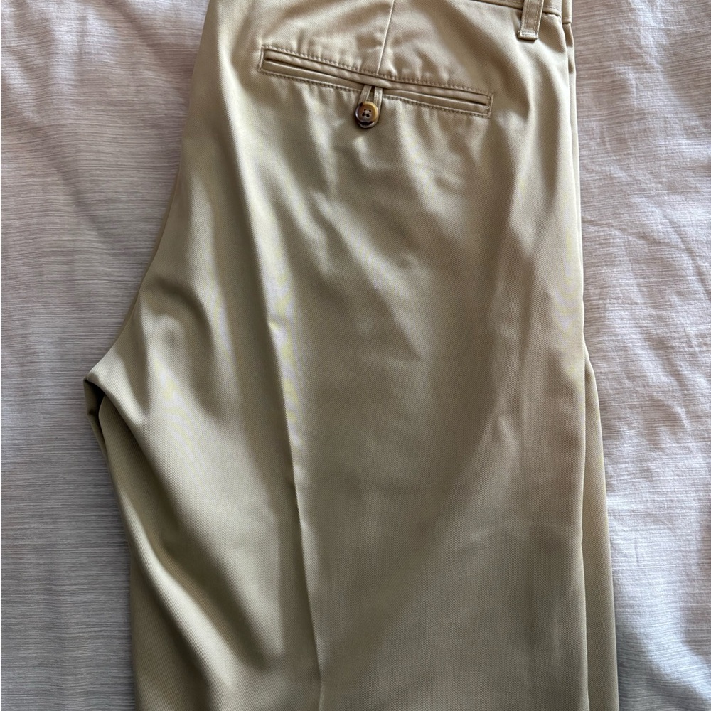 Cream Chinos with Classic Cut and Smooth Fabric